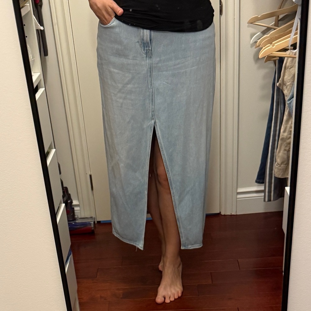 Old Navy Light Blue Denim Skirt